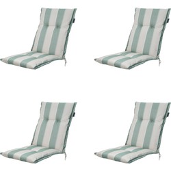 Madison -  Tuinstoelkussen Lage Rug Banda kaki - Ca. 105x50 cm - Set van 4
