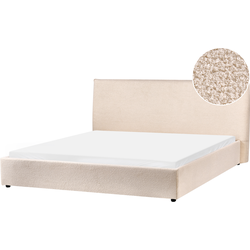Beliani LAVAUR - Waterbed-Beige-Bouclé