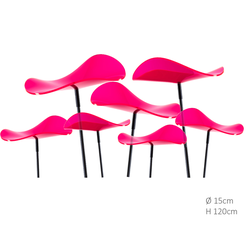 7 stuks! Zonnevangers Lucy Rood-Roze (kleur fuchsia) medium 120x15 cm Cazador Del Sol