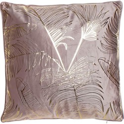 Velvet Kussen Feather Roze – 45 x 45 cm (incl. vulling)