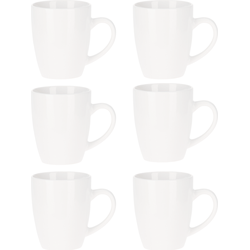 OTIX Cappuccino Mokken - Koffiekopjes - Set van 6 - 200 ml - Koffietassen - Porselein - Koffiebekers