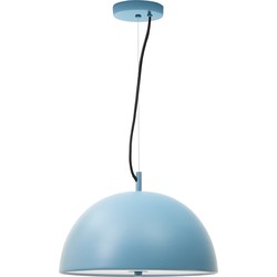 Kave Home - Plafondlamp Catlar van blauw geverfd metaal Ø 40 cm
