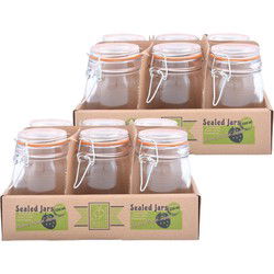Set van 24x weckpotten/inmaakpotten - 230 ml - Weckpotten