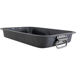 Cosy & Trendy Braadslede/braadblik - zwart - 39 x 29 x 5,5 cm - Braadsleses