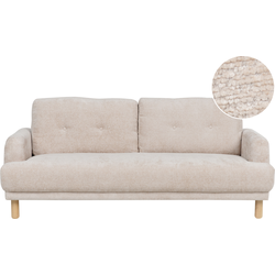 Beliani TUVE - Driezitsbank-Beige-Bouclé