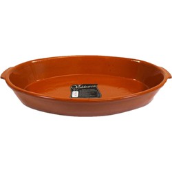 Concorde Tapas ovenschaal/serveerschaal - ovaal - terracotta - 7 liter - 41 x 26 x 7 cm - Snack en tapasschalen