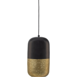 WOOOD Exclusive Tirsa Hanglamp - Metaal - Zwart/Brass - 36x20x20