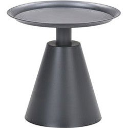 Zavala bijzettafel - diameter 50xH48 cm - carbon black