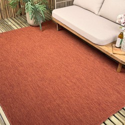 Buitenkleed Tone roest - Interieur05 Roest,Rood - Polypropyleen - 240 x 340 cm - (XL)
