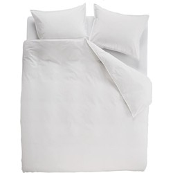Ambiante Dekbedovertrek Uni Cotton White-2-persoons (200 x 200/220 cm)