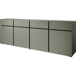 Meubella Dressoir Cainan - Groen - 225 cm