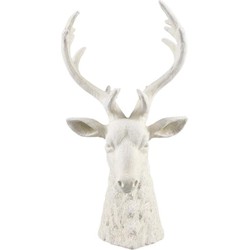 PTMD Decoratieve Standbeeld Zeb - 20x15x36 cm - Polyester - Creme