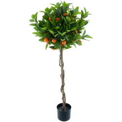 Orange tree in pot orange 120 cm kunstbloem - Nova Nature