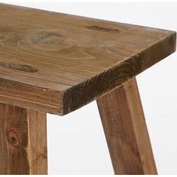 Mika Decorations Krukje - plantentafel - hout - bruin - 38x28x34 cm - Krukjes
