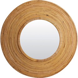 Light&living Spiegel Ø80x8 cm ARCHIE rotan naturel