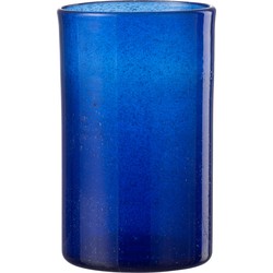 Longdrinkglas | glas | blauw | 8x8x (h)13 cm