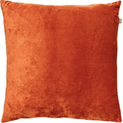 Dutch Decor SKY - Sierkussen velvet 45x45 cm - Potters Clay - oranje - Dutch Decor