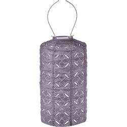 LUMIZ Solar Lampion Mandela Cylinder - 18 cm - Lichtpaars