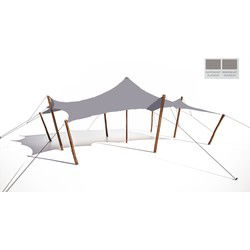 Stretchtent 4,5x6 platinum