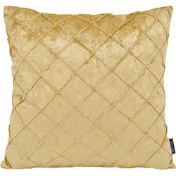 Sierkussen Velvet Cross Goud | 45 x 45 cm | Velvet/Polyester