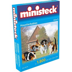 Ministeck Ministeck Huisdierenbaby's 4-in-1 - 1800 stukjes