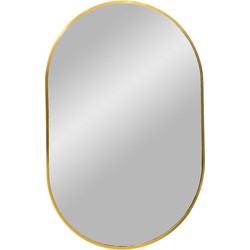 Madrid Mirror - Mirror with brass look frame 50x80 cm