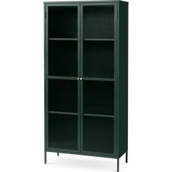 Katja metalen vitrinekast groen - 90 x 190 cm