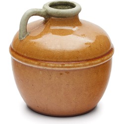 Kave Home - Tamariu keramische vaas geel 19,5 cm