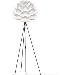 Silvia Medium vloerlamp white - met tripod zwart - Ø 50 cm