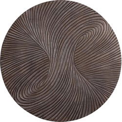 PTMD Wiktor Wanddecoratie - 120x2x120 cm - Mdf - Bruin