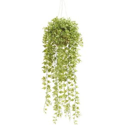 Groene hedera/klimop kunstplanten 50 cm met hangpot - Kunstplanten