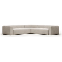 Kave Home - 6-zits hoekbank Blok beige 320 x 320 cm