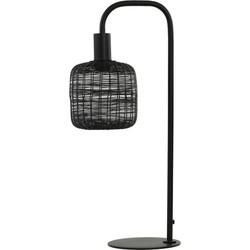 Light & Living - Tafellamp LEKANG  - 24x18x58cm - Zwart