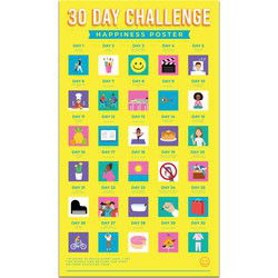 Gift Republic 30 Dagen Uitdaging Poster Geluk