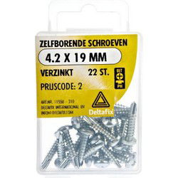 Zelfb.schroef 4.2x19mm verz 22st