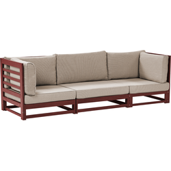 Beliani TRANI - Tuinsofa-Donkere houtkleur-FSC® gecertificeerd acaciahout