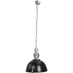 Steinhauer hanglamp Bikkel - zwart - metaal - 42 cm - E27 fitting - 7586ZW