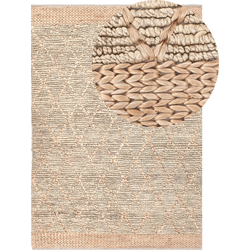 Beliani TELLIKAYA - Laagpolig-Beige-Jute