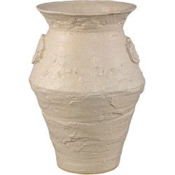 PTMD Kruik Leandra - 26x26x37 cm - Keramiek - Beige