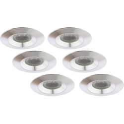 Groenovatie Inbouwspot LED 3W, Warm Wit, Rond, Waterdicht IP54, Aluminium, Dimbaar, 6-Pack