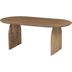 Eettafel Ovaal 200cm - Naturel - Mangohout - Eettafel Daan