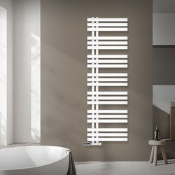 Badkamer radiator middenaansluiting 500x1600 mm wit met muuraansluitset LuxeBath
