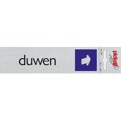 Route Alulook 165 x 44 mm Sticker duwen amsterdam