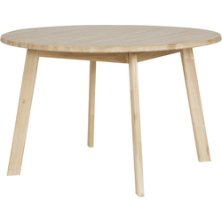 WOOOD Disc Eettafel - Eiken - Onbehandeld - 74x120x120