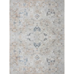 Afwasbaar Vintage Tapijt ELSA - Ivoor/Bruin - 160x213 cm