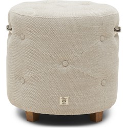 Riviera Maison Bowery Footstool, celtic weave, chelsea flax