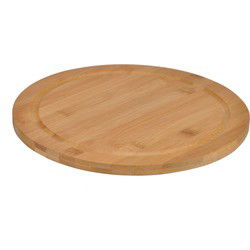 Broodplank - rond - D25 cm - bamboe - serveerplank - snijplank - Serveerplanken