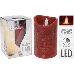 LED Kaars met Timer Rood