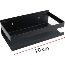 Shelf / Planchet Rack mat zwart 20cm