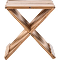 Opvouwbaar Krukje van Bamboe hout – L40 x B32 x H45 cm